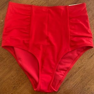 High waisted swim bottoms